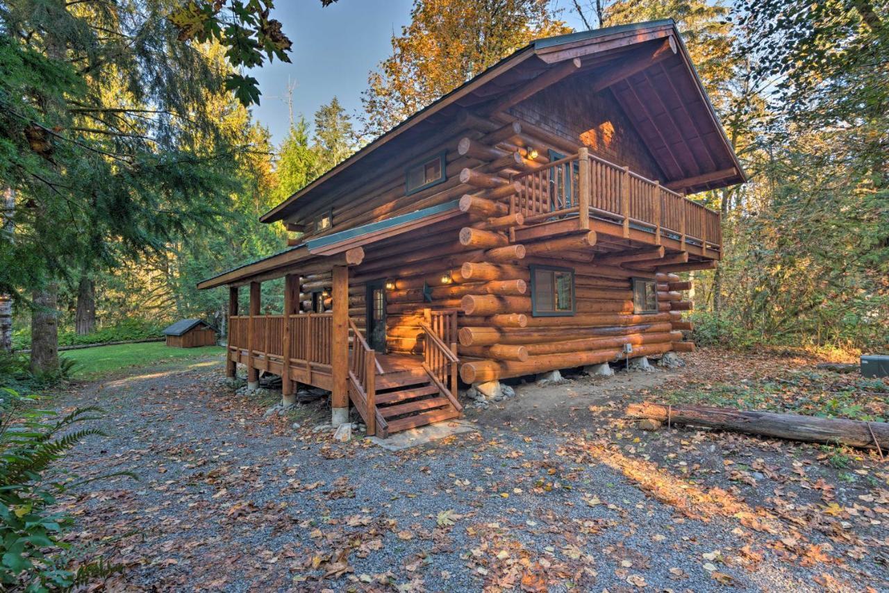 Riverfront Gold Bar Log Cabin Near Stevens Pass! Buitenkant foto